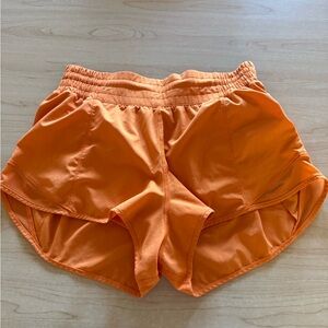 lululemon Vibrant Orange Athletic Shorts